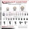 Service Caster 5'' Nylon Wheel Swivel 7/16'' Grip Ring Stem Caster SCC-GR20S514-NYS-716138 - alternate 3